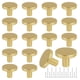 thumbnail image 1 of Romeda Juego de 12 pomos dorados para cajón de 30 mm, 1 of 7
