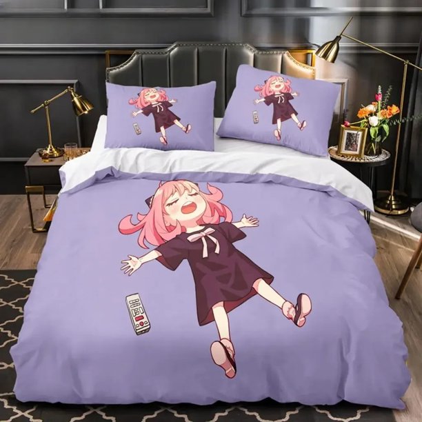 SPY×FAMILY Anya Forger Comforter Bedding SetsDuvet Cover Size Quilt Cover Pillowcase Set Bed Sheets