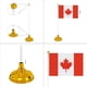 thumbnail image 4 of Paquete de 12 banderas canadienses para escritorio, pequeñas banderas canadienses para mesa de oficina con base, para decoración de hogar, oficina, festivales, eventos y celebraciones., 4 of 5