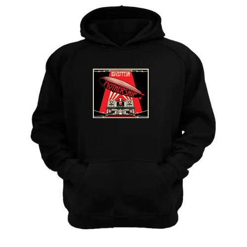 Genérico - Polerón Canguro Led Zeppelin Negro Talla M Unisex