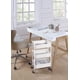 thumbnail image 3 of Organizador de almacenamiento SunnyPoint de 3 niveles Rolling Metal White, 3 of 6