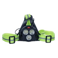 Xusx111 - 380 Lúmenes Corriendo Luz, Chaleco Reflectante De 360 ° Y Resistente Al Agua Recargable Iluminando El Equipo Para Caminar Por La Noche / Ciclismo / Correr / Senderismo