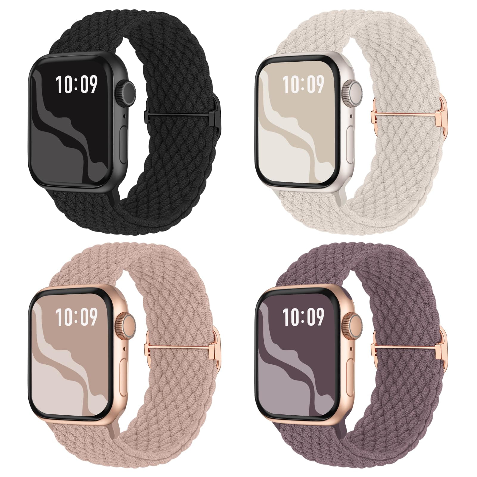 Suitisbest - La Correa Del Apple Watch Es La Mejor, Trenzada Y Elástica, De Nailon