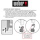 thumbnail image 5 of Ruedas giratorias Weber 2 pzas 1,6 kg Genesis II con bloqueo, 5 of 5