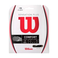 Juego De Cuerdas De Tenis Wilson Sensation Plus 17, Color Negro