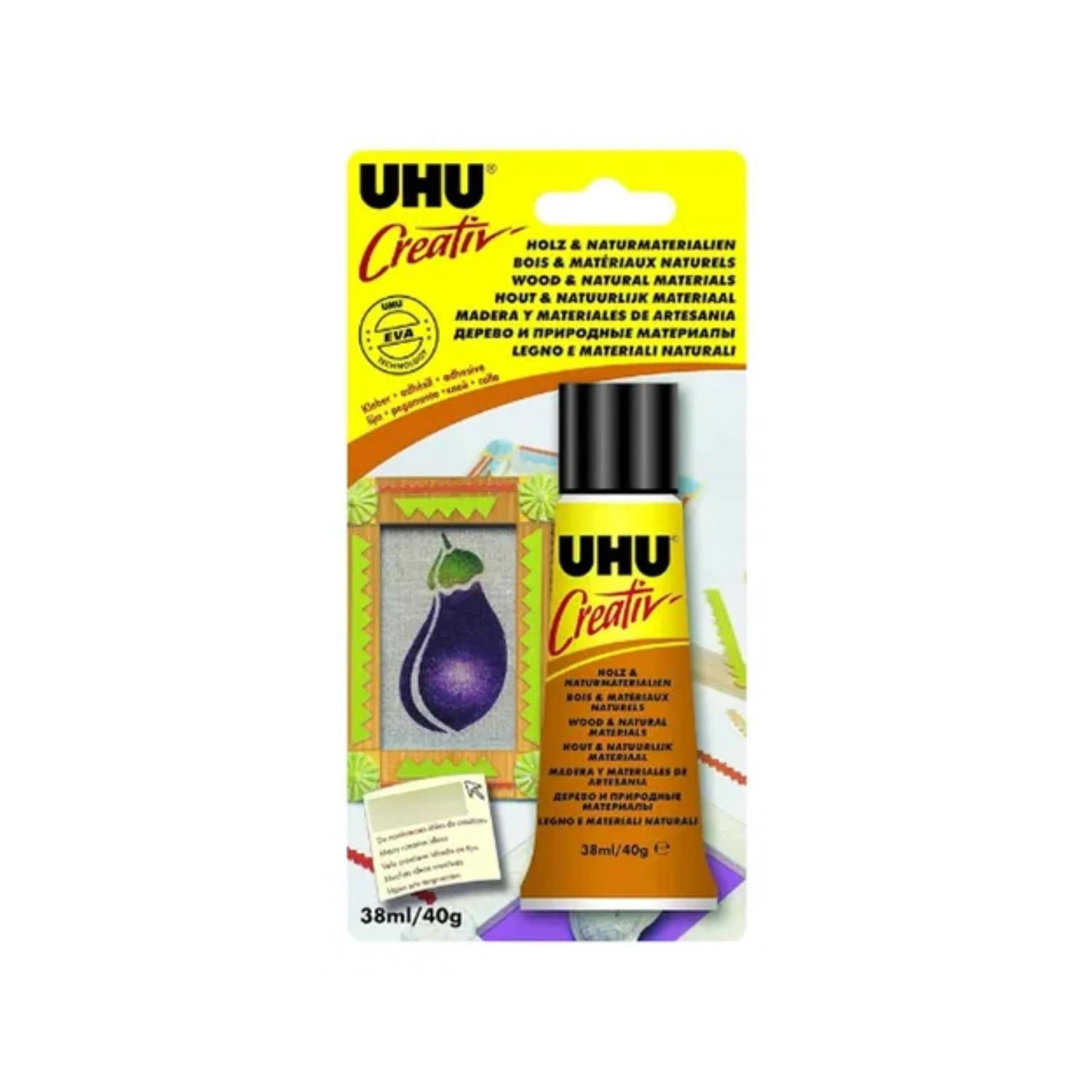 Uhu Pegamento Para Madera Y Materiales De Artesania 40g Blanco