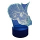 thumbnail image 1 of Lampara Ilusion 3D Dino Cabeza Triceratops de 7 colores, Base touch, 1 of 7