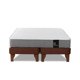 thumbnail image 5 of Cama Europea Zen Best 2 Plazas Colchon Resortes Base DivididaTela Café, 5 of 6