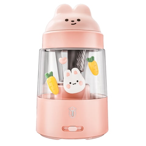 Xusx111 - Afilador De Lápiz De Colores Para Niños Regalo, Recargable Eléctrico Afilador De Lápiz, Parada Automática, Aula / Oficina / Hogar (Rosa)