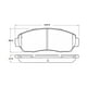 thumbnail image 2 of Pastillas Freno para auto Subaru Legacy 2014-2019 Delantero, 2 of 4