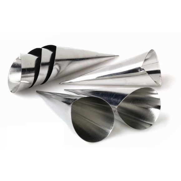 Pack X6 Cono Molde Para Cannoli Cachito Croissant Pan Danes