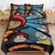 thumbnail image 1 of WordGirl Cartoon Bedding Sets Ultra Soft Skin-Friendly Duvet Cover 3 Piece, Cute Comforter Cover Bed Set for Boys Girls Kids, 1 of 5