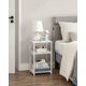 thumbnail image 3 of Mesa auxiliar VASAGLE ULET273W14 blanca para sala de estar, dormitorio, 3 of 9