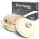 thumbnail image 1 of Cazo Segretto Cookware 2.13QT Blanco Hueso con Tapa, 1 of 9