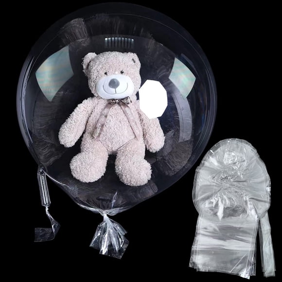 Globos tipo bobo EFAY, grandes y transparentes, paquete de 10