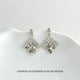 thumbnail image 1 of Diamond Shape CZ Geometric Metal Stud Earrings for Women, Light Luxury Elegant Jewelry, 1 of 2