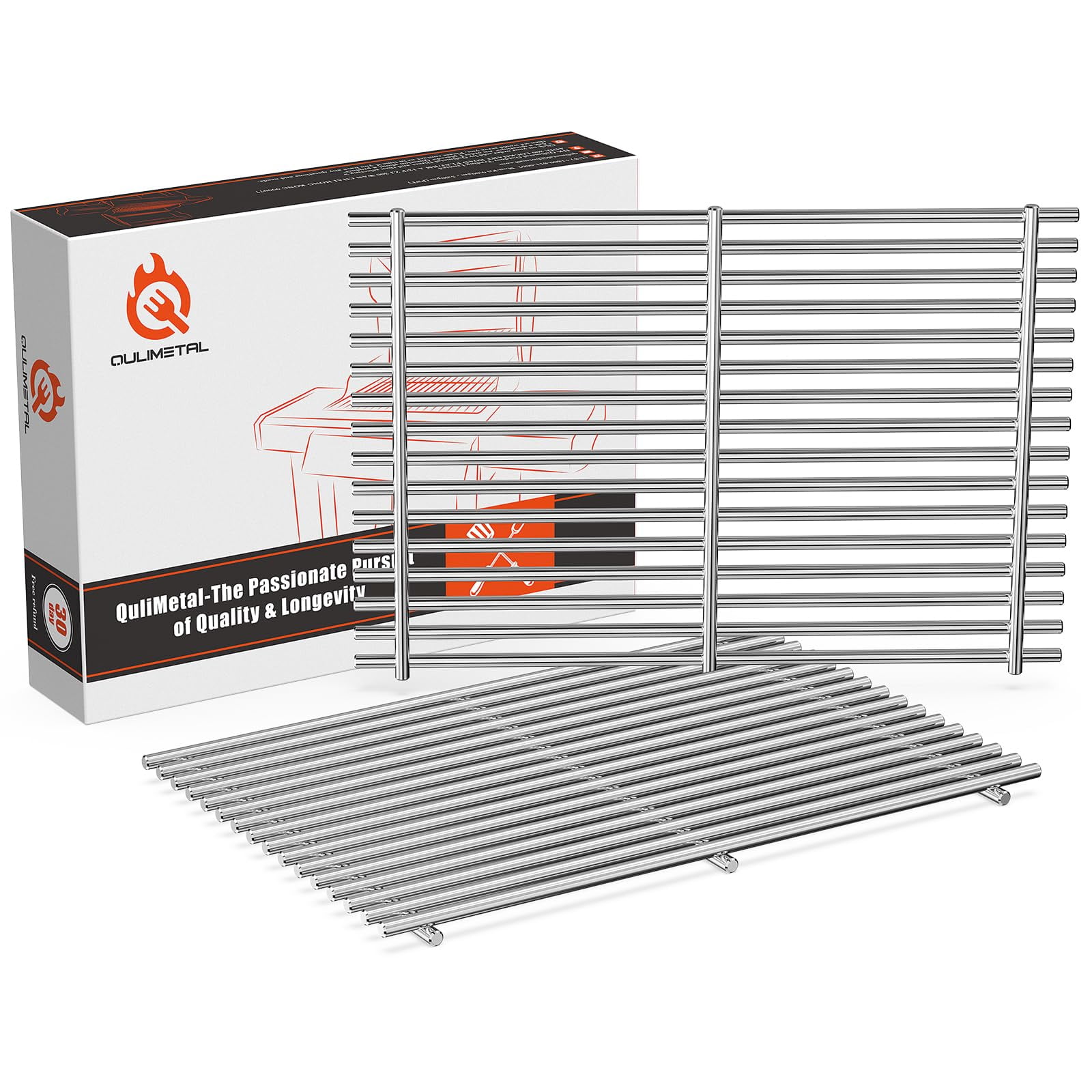 Rejillas Para Parrilla Qulimetal Sus304 44x30 Cm Para Weber Spirit 300