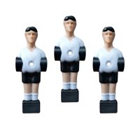 Magideal - 3 Piezas De Mesa De Fútbol Para Hombres, Figuras De Jugadores De Fútbol, Jugadores De Fútbol, Accesorios De Mesa De Futbolín, Futbolín Para Hombres Blanco