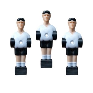 Magideal - 3 Piezas De Mesa De Fútbol Para Hombres, Figuras De Jugadores De Fútbol, Jugadores De Fútbol, Accesorios De Mesa De Futbolín, Futbolín Para Hombres Blanco