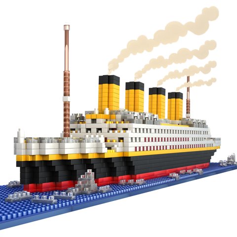 Set De Construcción De Maquetas Emeetlinn Titanic Micro Mini Blocks 1860 Piezas