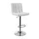 thumbnail image 3 of Pack 2 Piso De Bar Cuadro Regulable Eco Cuero Blanco, 3 of 6