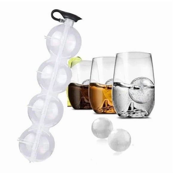 Cubeta Hielos Esféricos Forma Bola, Hielo Cocktails Cubetera Blanco
