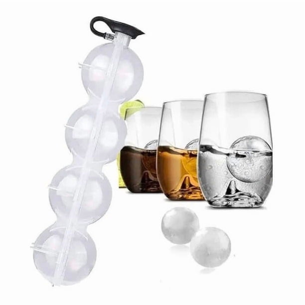 Cubeta Hielos Esféricos Forma Bola, Hielo Cocktails Cubetera Blanco