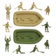 thumbnail image 2 of Figuras de Acción BMC Marx Ejército de Plástico Hombres de Playa Asalto Verde vs Tan 24 piezas, 2 of 6