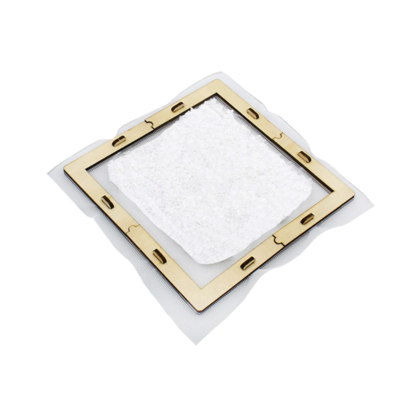 Magideal - Herramienta De Reciclaje De Papel De Papel De Papel De Madera Fácil De Ensamblar Suministros De Papel Cuadrado Para Adornos Para Niños Niños Niñas Niñ