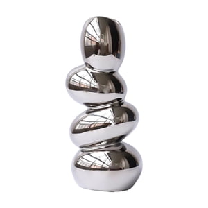 Bothyi - Florero De Cerámica Maceta Arreglo Floral Artesanía Abstracta Para Escritorio