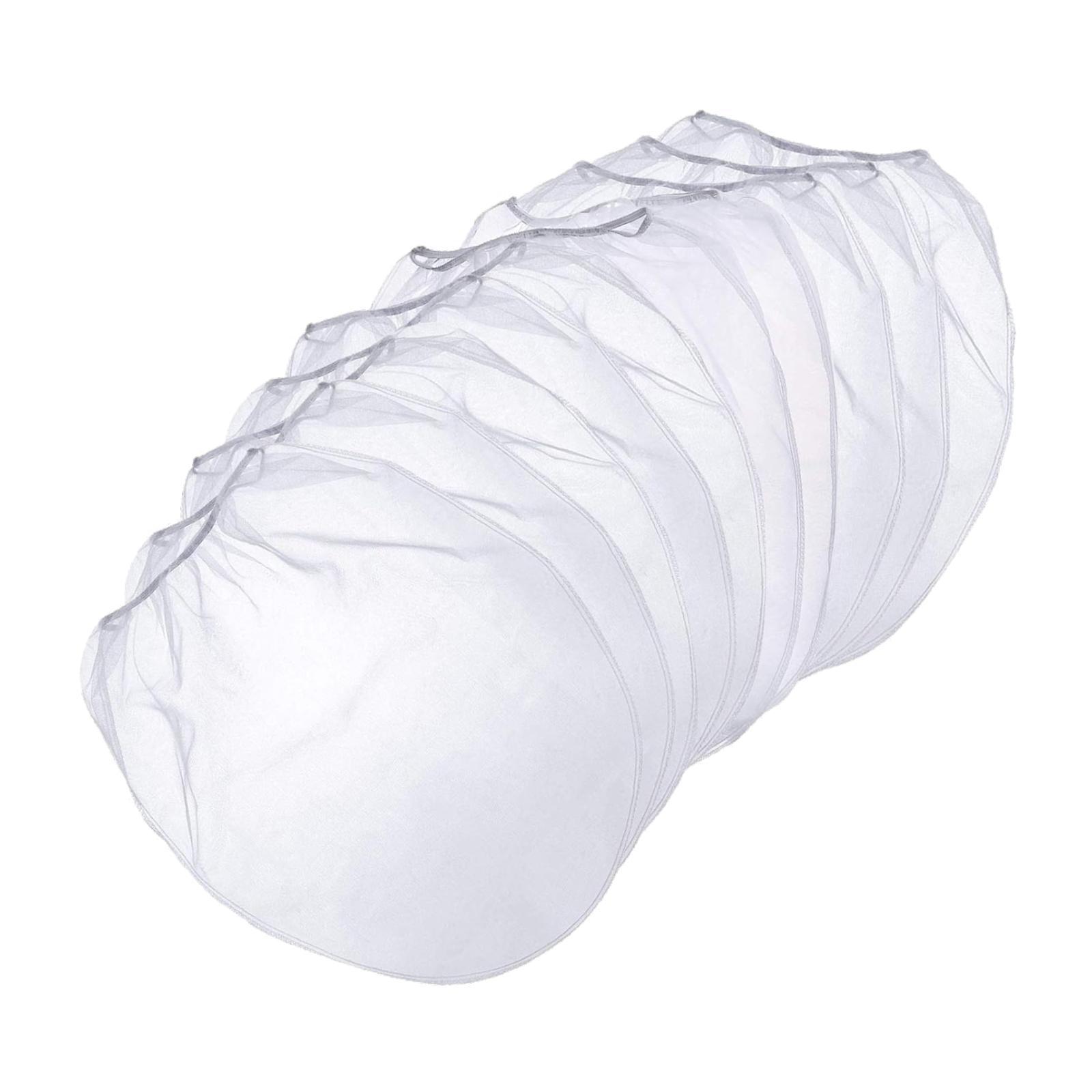 Ioensy - 10 Bolsas De Filtro De Pintura Con Borde A Prueba De Fugas, Fáciles De Usar, Prácticas Bolsas De Filtrado Blancas De 5 Galones