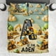 thumbnail image 1 of Construction Kid Comnpany - Juego de cama infantil personalizado, 1 of 3