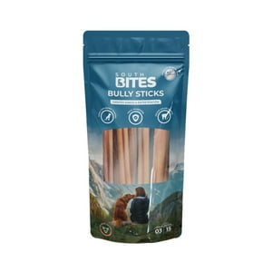 Snack Para Perros Bully Sticks Sin Aditivos South Bites Azul