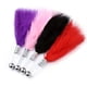 thumbnail image 2 of 1pc Feather Tickler, BDSM Fetish Role-Play Tender Caresses Flirting Feather Brush, 4 Colors Multi-functional Metal Rod, Feather Tickler, Lovers Sex Toys, 2 of 3