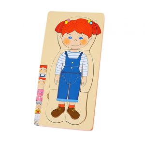 Bothyi - Rompecabezas Educativo De Madera My Body Puzzle Para Niños Regalos De Cumpleaños Niña