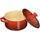 thumbnail image 2 of Mini-redonda de gres Cocotte Le Creuset, 240 ml, color cereza, 2 of 3