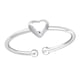 thumbnail image 1 of Anillo Ajustable Plata 925 Forma Corazon Plateado, 1 of 2