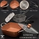 thumbnail image 2 of Set de utensilios de cocina Moss & Stone, 6 piezas, antiadherentes, cobre, inducción, 2 of 9