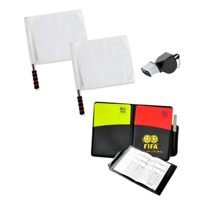 Linea Sport - Pack Arbitro Banderines Tarjetas Rojas Amarillas Silbato