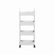 thumbnail image 2 of Carrito De Almacenamiento De 4 Niveles Con Asa Blanco, 2 of 7