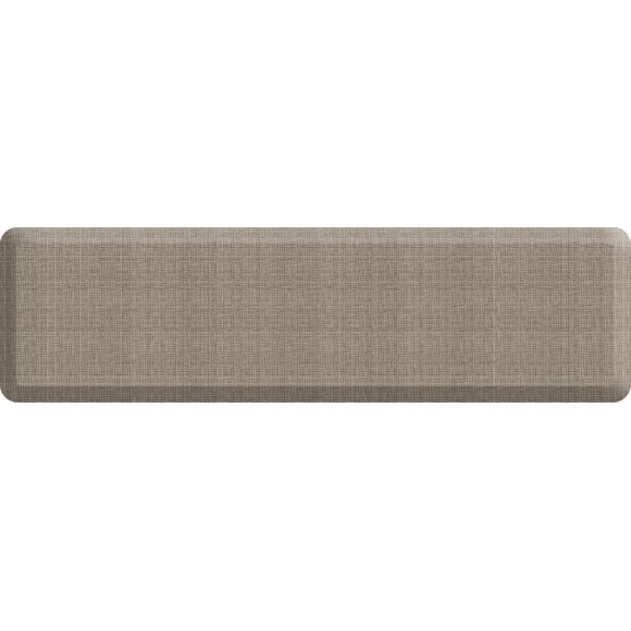 Alfombra de piso Matterly 51 cm × 183 cm Tweed color tostado