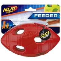 Juguete Para Perro Nerf Dog Balón De Tpr Bash Treat 15 Cm Rojo