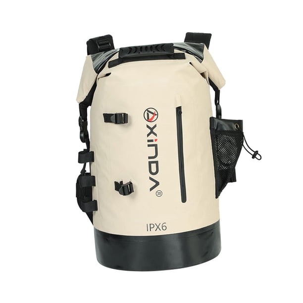 Bolsa Seca Impermeable con Tapa Enrollable para Hombre Y Mujer, Bolsa de Almacenamiento en Seco Portátil, Mochila para Parque Acuático, Rafting, Playa 30L