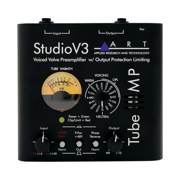 Preamp de Audio ART Tube MP Studio V3 Caja DI +48V Phantom