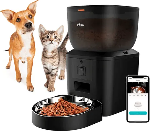 Genérico - Comedero Automático Interactivo Keru Color Negro