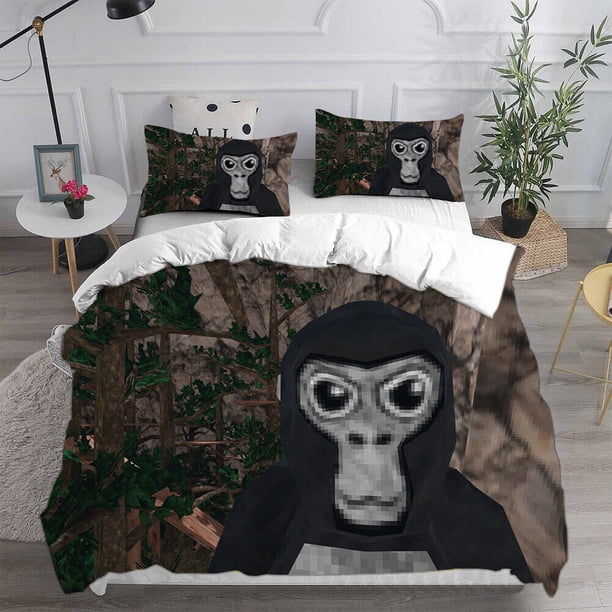 Cosplay Gorilla Tagmonke Duvet Cover Bedding Pillowcase Quilt 3-Piece Bedding Set (1 Duvet Cover + 2 Pillow Shams)