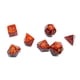 thumbnail image 1 of Set de dados Wondertrail Scarlet Scarab Mini con números dorados, 1 of 2