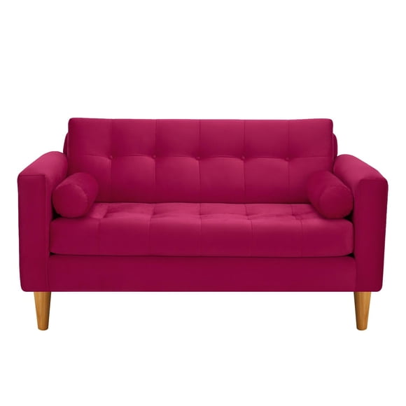 Sofa Retro 2c Felpa 04 Burdeo