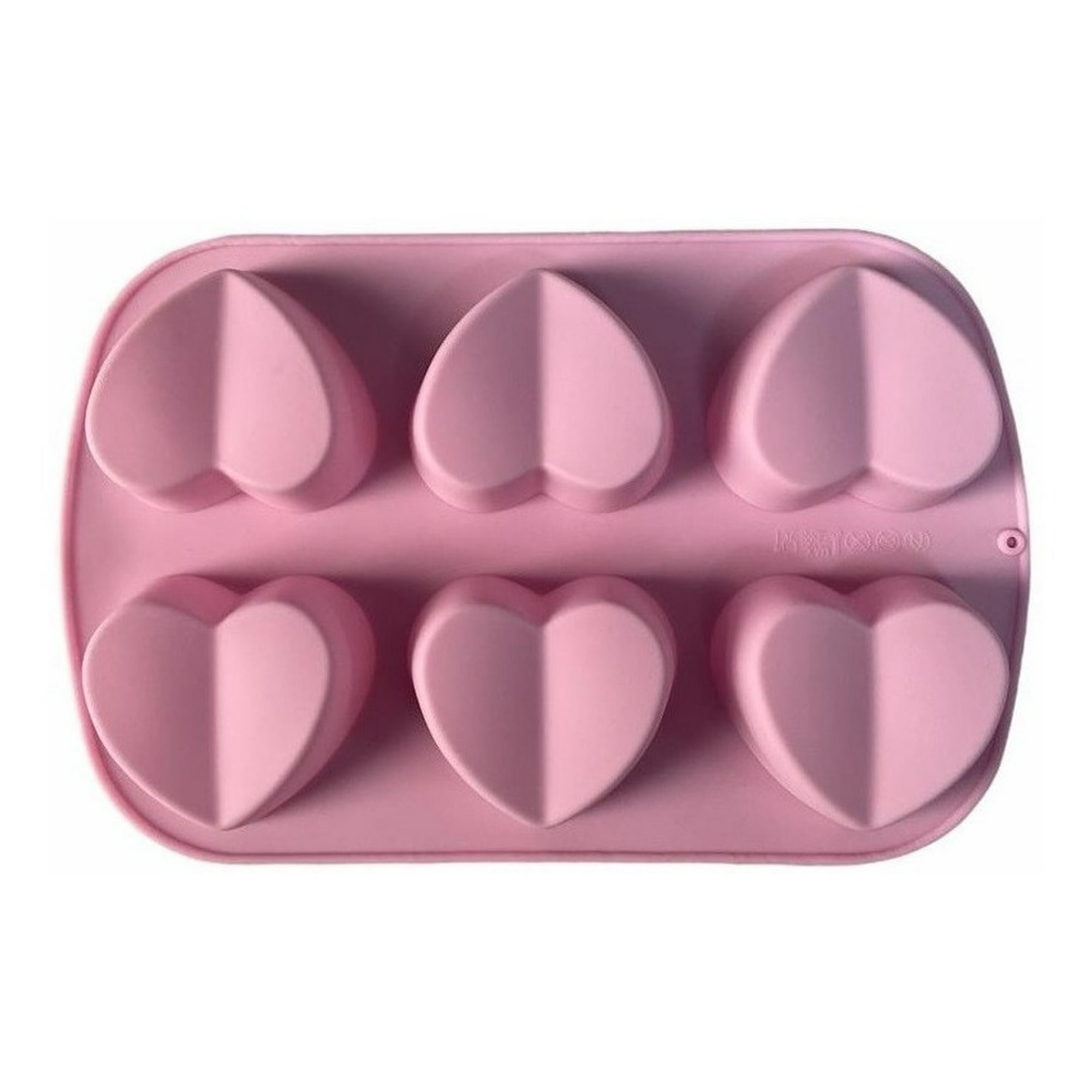 Genérico - Molde Silicona Moldes Silicona Reposteria Corazon Partido
