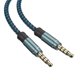 thumbnail image 3 of Cable Auxiliar Uxcell 0.14" Macho a Macho Trenzado de Nylon 10Ft Cordón Auxiliar Azul, 3 of 4